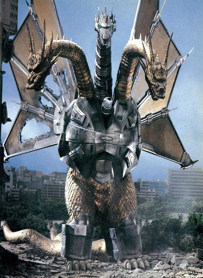 De-Lite Action Figures PVC Anime Movable Movie Collectible Model Statue Toys-Special Edition 2021 (King Ghidorah Mechanical 3-Headed Goldzilla-King of Monsters-2021,Size 6 in) - Image 3